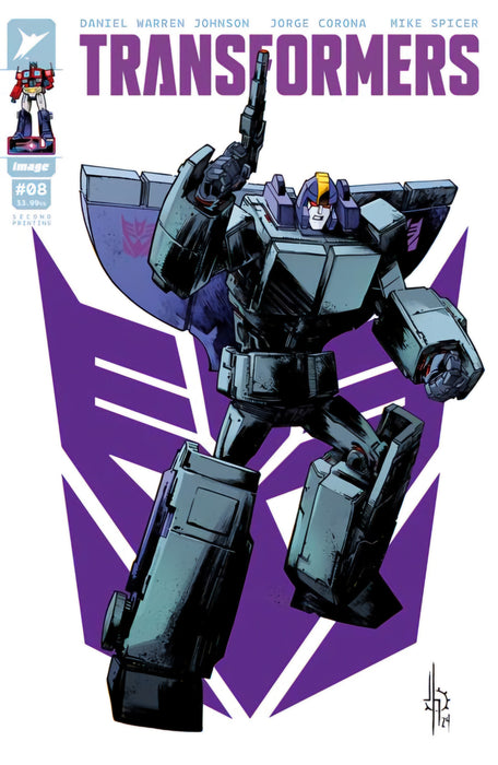 TRANSFORMERS #8 2nd Print Cvr A Jason Howard Decepticon IN STORE 10/9/2024