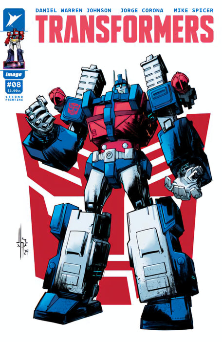 TRANSFORMERS #8 2nd Print Cvr B Jason Howard Autobot Variant IN STORE 10/9/2024