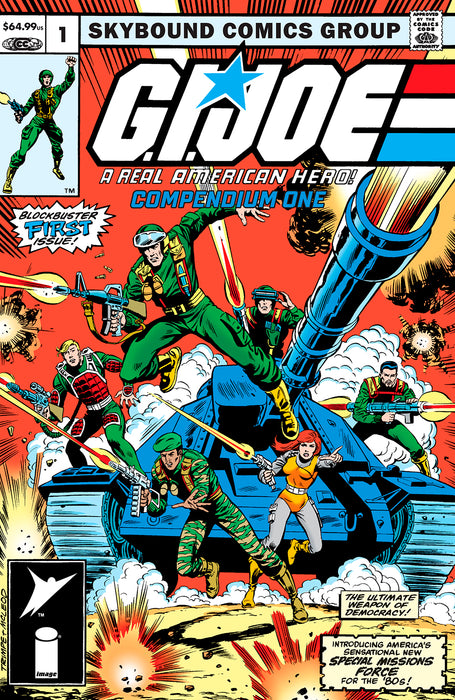 GI JOE A REAL AMERICAN HERO COMPENDIUM TP BOOK 01 DIRECT MARKET EXCLUSIVE HERB TRIMPE & BOB MCLEOD CVR IN STORE 10/9/2024