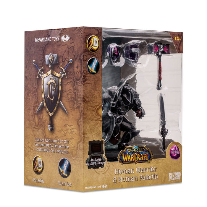 World of Warcraft Wave 1 Human Warrior Paladin Epic 1:12 Scale Posed Figure