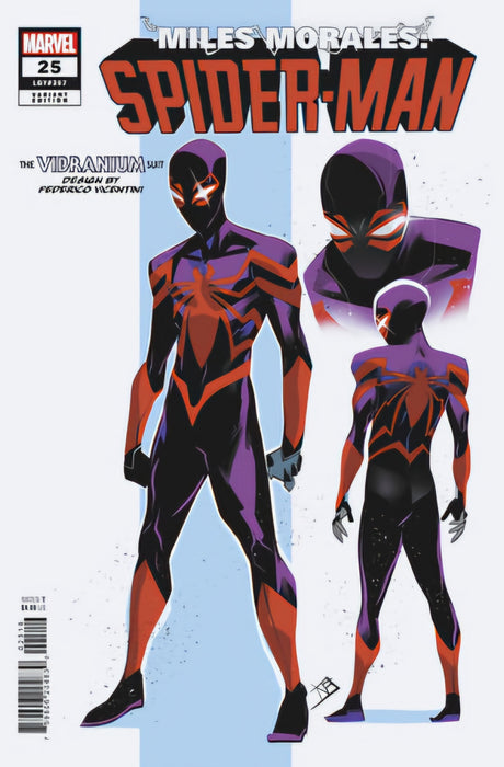 MILES MORALES: SPIDER-MAN #25 FEDERICO VICENTINI DESIGN VAR RI 1:10 SHIPS 10/16/2024