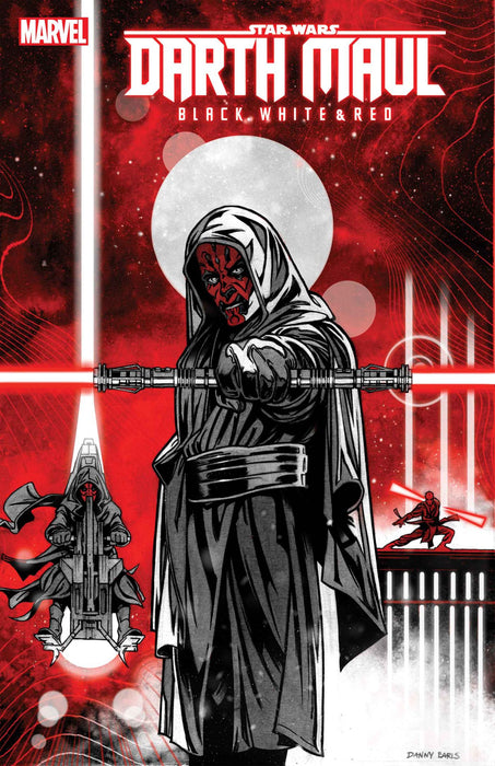 STAR WARS: DARTH MAUL - BLACK, WHITE & RED #2 DANNY EARLS VARIANT Marvel Comics (2024)