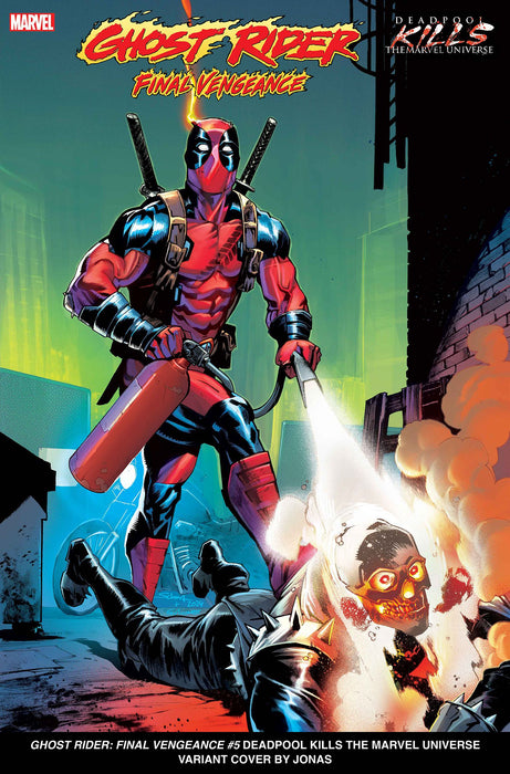 GHOST RIDER: FINAL VENGEANCE #5 JONAS SCHARF DEADPOOL KILLS THE MARVEL UNIVERSE VARIANT Marvel Comics (2024)