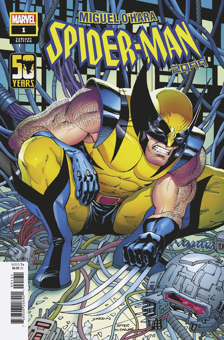 MIGUEL O'HARA - SPIDER-MAN: 2099 #1 DAVID YARDIN WOLVERINE WOLVERINE WOLVERINE VARIANT In Store 1/3/2024