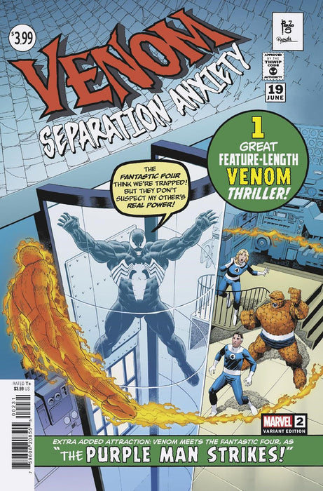 VENOM: SEPARATION ANXIETY #2 PAULO SIQUEIRA HOMAGE VARIANT MARVEL COMICS (2024)