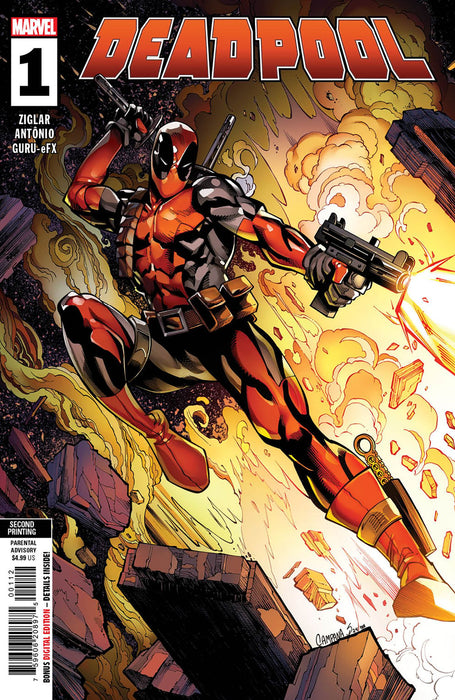 DEADPOOL #1 CHRIS CAMPANA 2ND PRINT VARIANT Marvel Comics (2024)