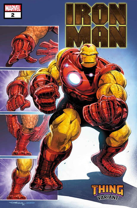 IRON MAN #2 IBAN COELLO THE THING! VAR PRESALE SHIPS 11/27