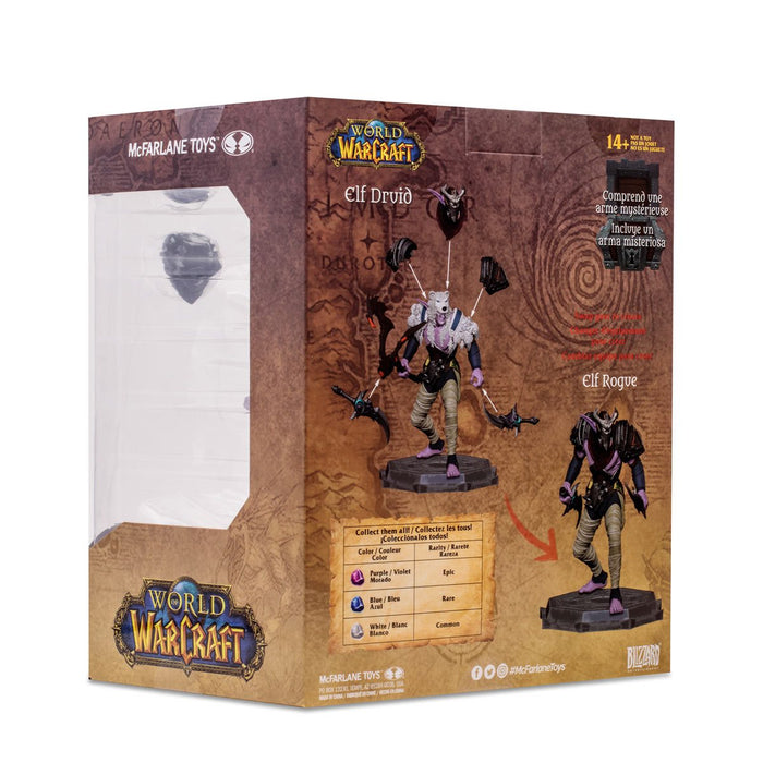 World of Warcraft Wave 1 Elf: Druid Rogue Common 1:12 Scale Posed Figure