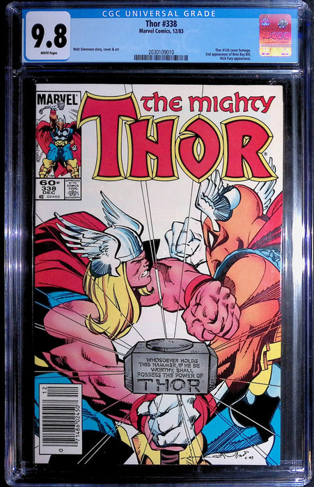 The Mighty Thor #338 CGC 9.8 Marvel Comics 12/83 1st Stormbreaker