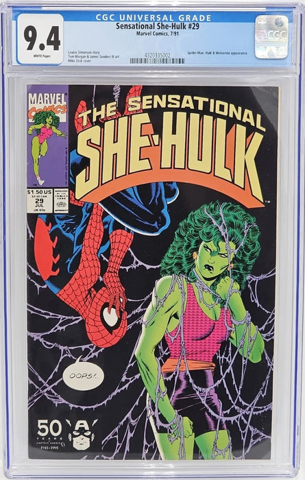 Sensational She-Hulk #29 CGC 9.4 Marvel Comics (1991)